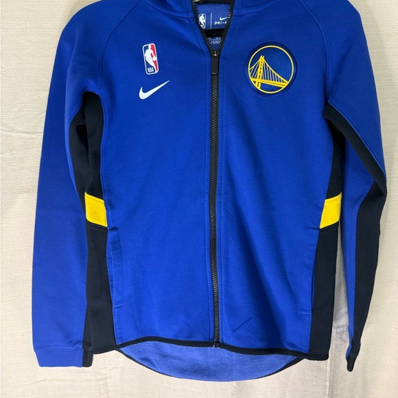 Nike Blue Dri-FIT Jacket with Yellow Logo